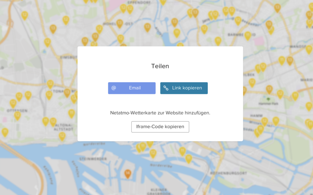 Netatmo Wetterkarte